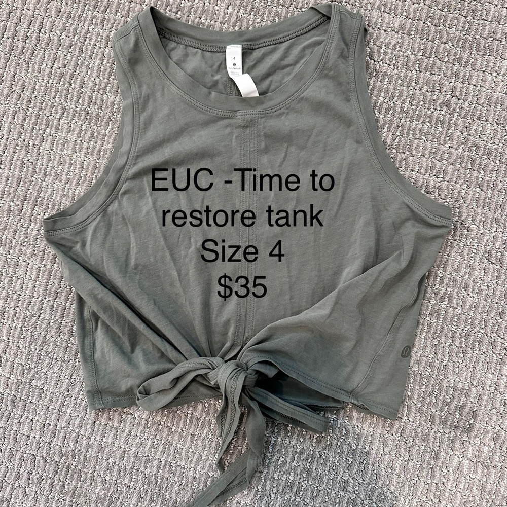 Lululemon time to restore tank